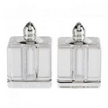 Vitality - Pair of Salt and Pepper Shaker Set - Platinum Top 2.75"H